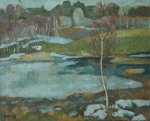 Зима уходит - 1998, 65х80, холст, масло, цена договорная.